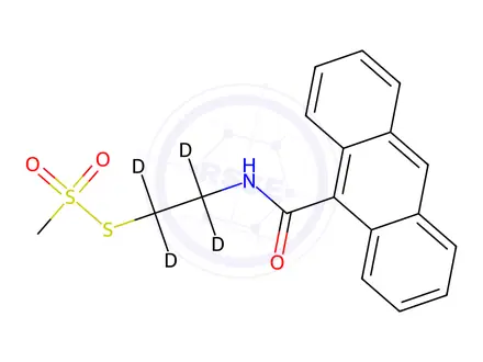 Chemical structure of 9-Carboxyanthracene MTSEA Amide-d4