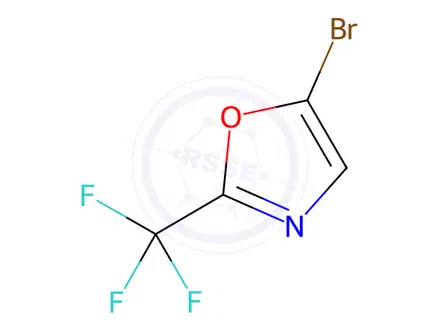 Chemical structure of Oxazole, 5-bromo-2-(trifluoromethyl)-