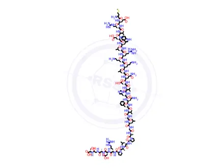 Chemical structure of pTH (18-48) (human) (H-3412.0500)