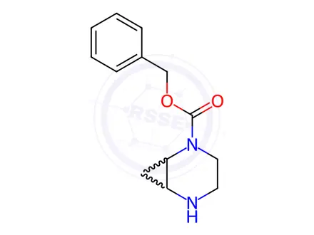 Chemical structure of Benzyl 2,5-diaza-bicyclo[4.1.0]heptane-2-carboxylate