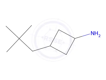 Chemical structure of (1S,3r)-3-neopentylcyclobutan-1-amine