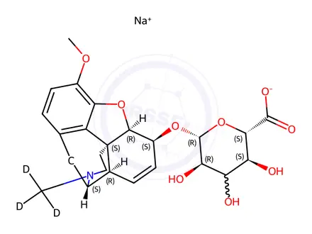 Chemical structure of Codeine-d3 6-glucuronide