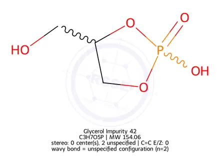 Chemical structure of Glycerol Impurity 42
