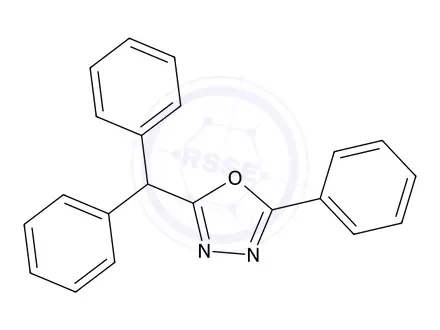 Chemical structure of 2-Benzhydryl-5-phenyl-1,3,4-oxadiazole