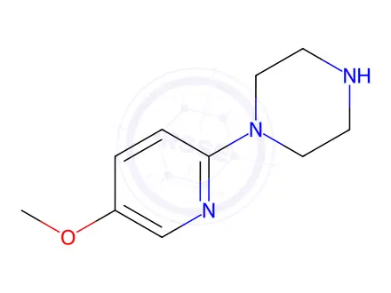 Chemical structure of 1-(5-methoxypyridin-2-yl)piperazine