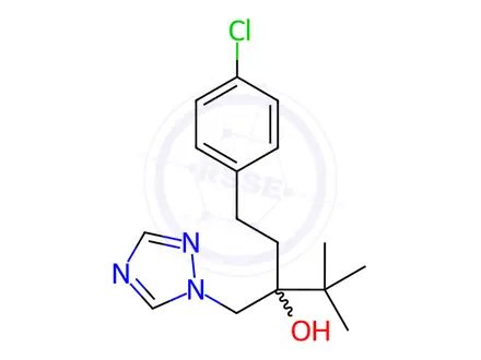 Chemical structure of Tebuconazole