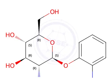 Chemical structure of 2-Nitrophenyl 2-acetamido-2-deoxy-b-D-glucopyranoside
