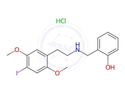 Chemical structure of 25I-NBOH Hydrochloride