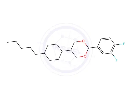 Chemical structure of TRANS-2-(3,4-DIFLUOROPHENYL)-5-(TRANS-4-N-PENTYLCYCLOHEXYL)-1,3-DIOXANE