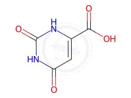 Chemical structure of Orotic acid