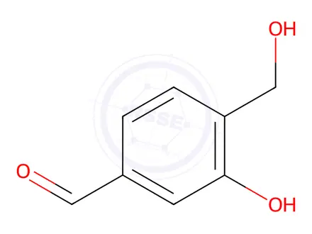 Chemical structure of Benzaldehyde, 3-hydroxy-4-(hydroxymethyl)-(9CI)