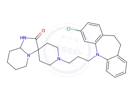 Chemical structure of Mosapramine dihydrochloride