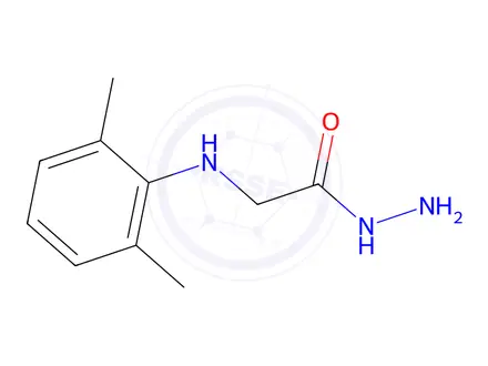 Chemical structure of 2-((2,6-Dimethylphenyl)amino)acetohydrazide