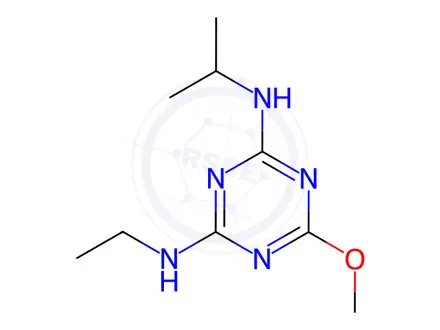 Chemical structure of Atraton in methanol