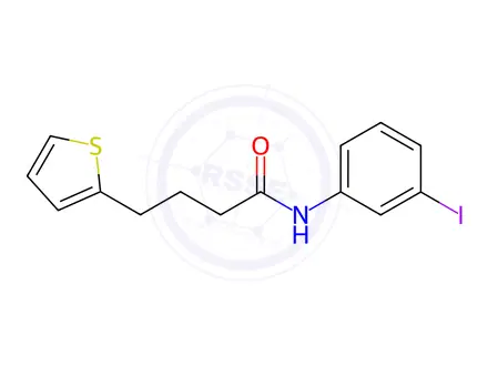 Chemical structure of n-(3-Iodophenyl)-4-(thiophen-2-yl)butanamide