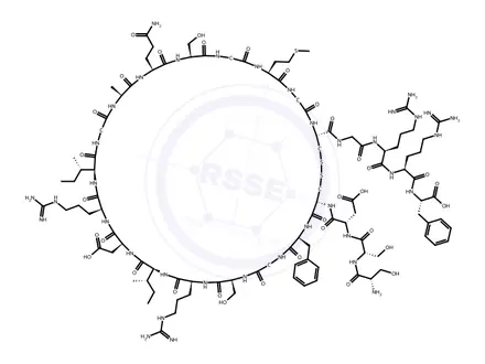 Chemical structure of Atrial Natriuretic Factor (1-24) (frog) (H-3052.0500)