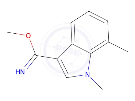 Chemical structure of Methyl 1,7-dimethyl-1H-indole-3-carbimidate