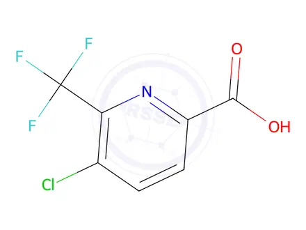 Chemical structure of 5-Chloro-6-(trifluoromethyl)-2-pyridinecarboxylic Acid