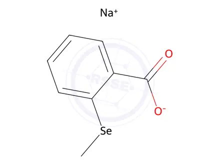 Chemical structure of 2-(Methylseleno)benzoic acid sodium salt