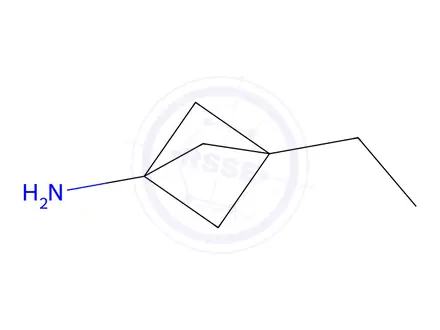 Chemical structure of 3-Ethylbicyclo[1.1.1]pentan-1-amine
