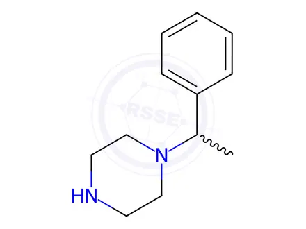 Chemical structure of 1-(1-Phenylethyl)piperazine dihydrochloride