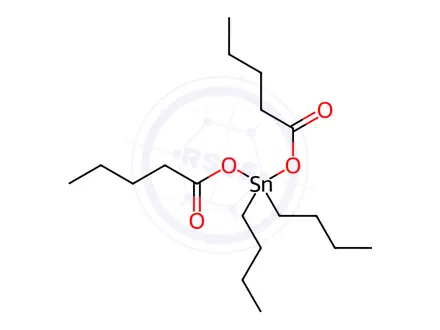 Chemical structure of Dibutylbis[(1-oxopentyl)oxy]stannane