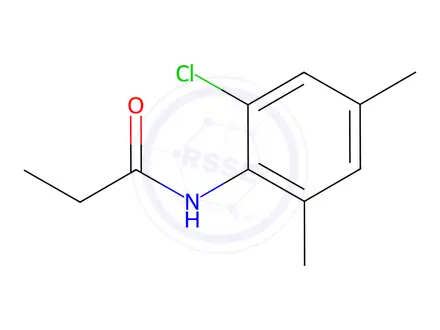 Chemical structure of N-(2-chloro-4,6-dimethylphenyl)propionamide