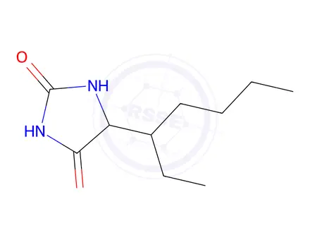 Chemical structure of 5-(heptan-3-yl)imidazolidine-2,4-dione