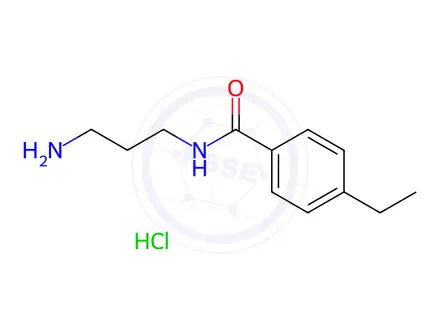 Chemical structure of N-(3-aminopropyl)-4-ethylbenzamide hydrochloride
