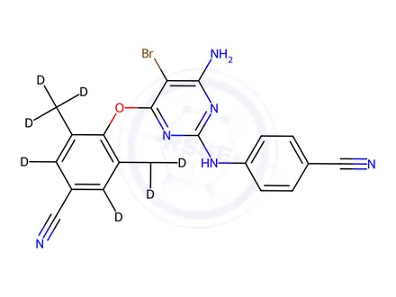 Chemical structure of Etravirine-d8