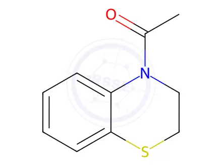 Chemical structure of Ethanone, 1-(2,3-dihydro-4H-1,4-benzothiazin-4-yl)-