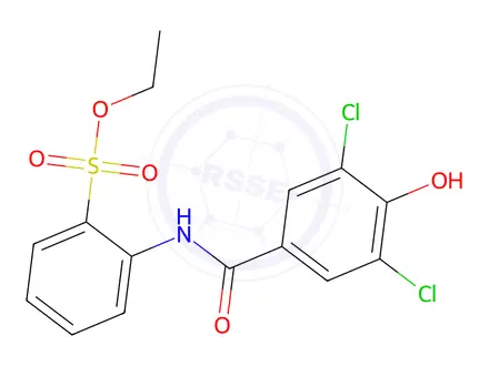 Chemical structure of Dotinurad impurity 107