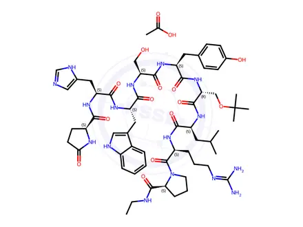 Chemical structure of Buserelin Acetate