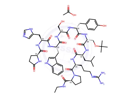 Chemical structure of Buserelin Impurity 4 (Buserelin EP Impurity D) (D-Tyr5 Buserelin)