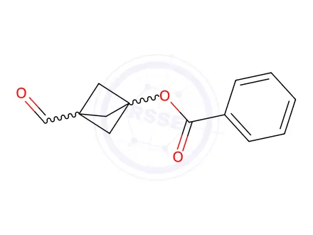 Chemical structure of 3-Formylbicyclo[1.1.1]Pentan-1-yl benzoate