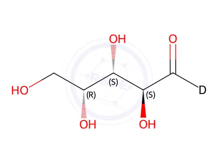 Chemical structure of D-Lyxose-1-C-d