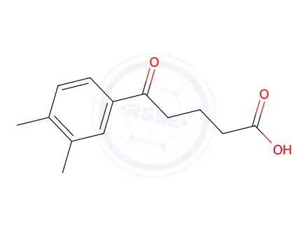 Chemical structure of 5-(3,4-Dimethylphenyl)-5-oxopentanoic acid