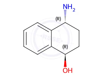 Chemical structure of rel-(1R,4R)-4-Amino-1,2,3,4-tetrahydronaphthalen-1-ol