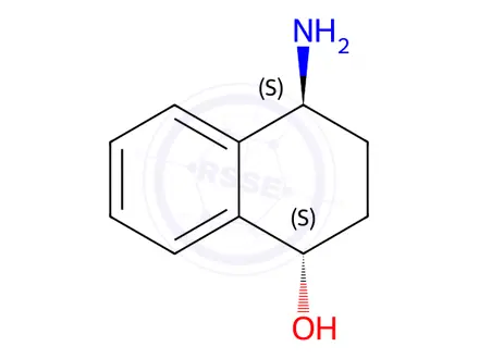 Chemical structure of (1S,4S)-amino-N-(S)-4-hydroxy-1,2,3,4-tetrahydronaphthalen-1-ol