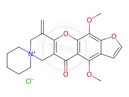 Chemical structure of azaspirium chloride