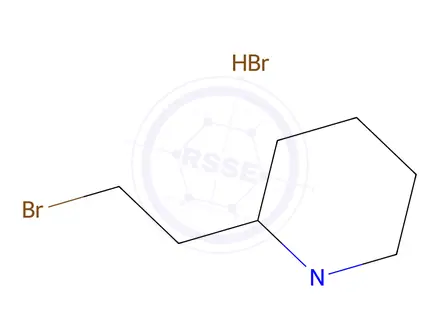 Chemical structure of 2-(2-Bromoethyl)-1-methylpiperidine hydrobromide