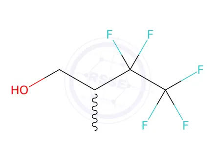 Chemical structure of 3,3,4,4,4-Pentafluoro-2-methylbutan-1-ol