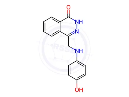 Chemical structure of 4-[(4-HYDROXYANILINO)METHYL]-1(2H)-PHTHALAZINONE