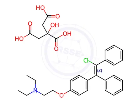 Chemical structure of Cis-Clomiphene Citrate