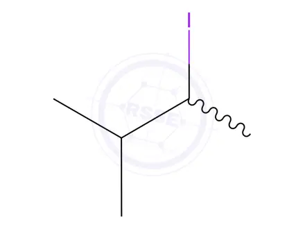Chemical structure of 2-iodo-3-methylbutane