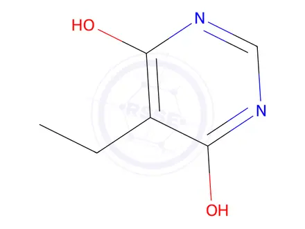 Chemical structure of 4(1H)-Pyrimidinone, 5-ethyl-6-hydroxy-(9CI)