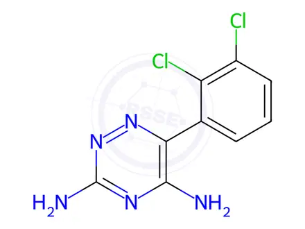 Chemical structure of Lamotrigine