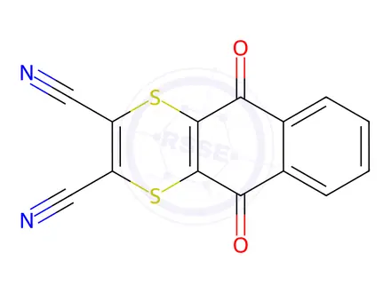 Chemical structure of Dithianon(Dicyanoanth raquinone)