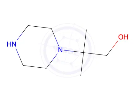 Chemical structure of 1-Piperazineethanol,-bta-,-bta--dimethyl-(9CI)