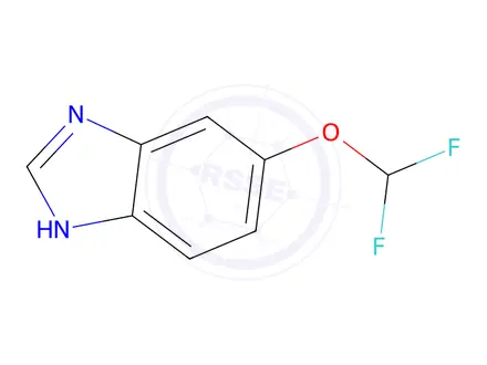 Chemical structure of 5-Difluoromethoxy-1H-benzimidazole